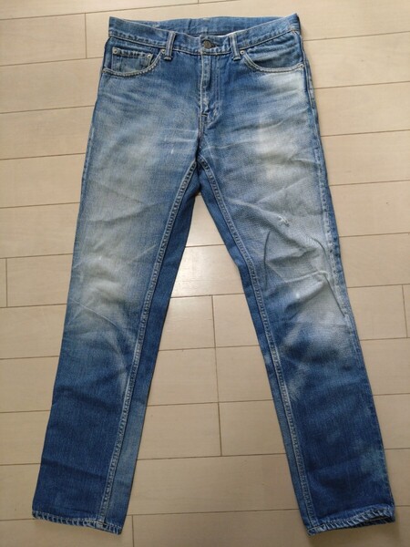 visvim(ビズビム) social sculpture denim 03D5 ダメージデニムパンツ カラー:ブルー系 表示サイズ:L30 MADE IN JAPAN ヒップ隠しポケット