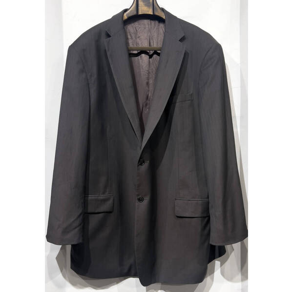 【大きいサイズ】54 L / Kenneth Cole New York ケネスコール オーバーサイズ ビッグ テーラードジャケット ウール ブラウン 古着 メンズ