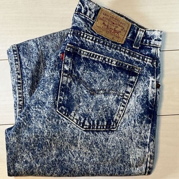 超希少 90s vintage USA製 米国 古着 levi's リーバイス W36 ケミカル ケミカルウォッシュ デニム ジーンズ 506 501 ストレート アメカジ