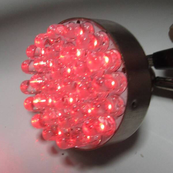 M&Hマツシマ LEDダブル球 BAY15D 12V レッド LED30発 【送料込み】