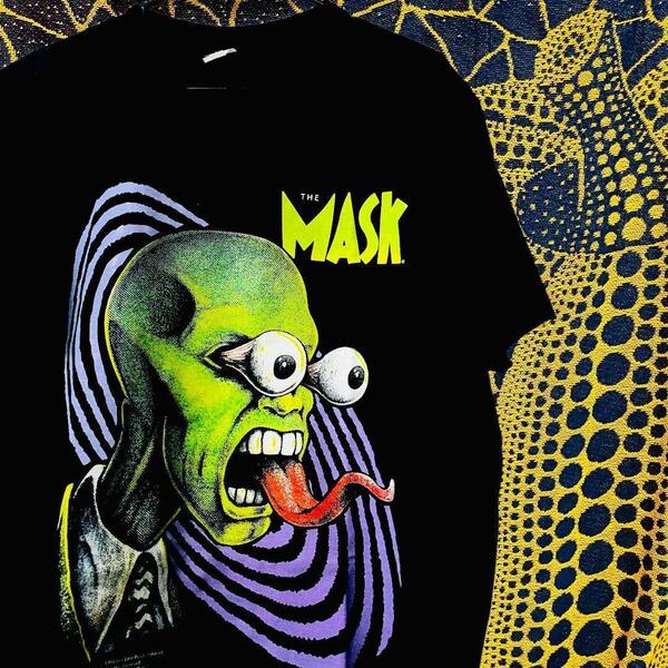 マスク 映画 半袖 reprint Tシャツ 夏 新品 お洒落 XL 2XL MASK ジムキャリー 高品質 ムービーT ビンテージリプリント