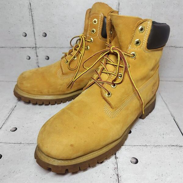 Timberland 6インチ プレミアム ウォータープルーフブーツ27cm 防水 ウィート ヌバック