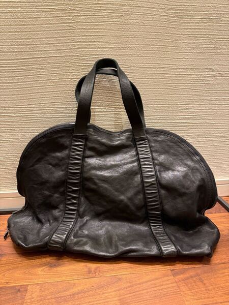 ISAMU KATAYAMA BACKLASH/バックラッシュ イタリーショルダー+ジャパンステア製品染めトートバッグ bag レザー super rare japanese label