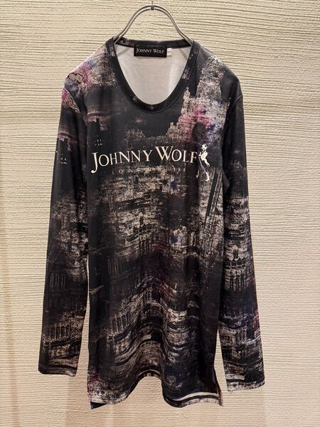 00s johnny wolf long sleeve t-shirt y2k japanese label ifsixwasnine goa julius rick owens tornado mart civarize midas l.g.b. fuga