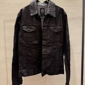 00s japanese label coated denim jacket WILD PARTY civarize midas goa rick owens tornado mart l.g.b. kmrii 14th addiction julius