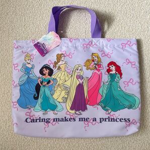 【送料無料】新品★Disney プリンセス キルトレッスンバッグ お稽古バッグ トートバッグ 紫 キッズ 女の子