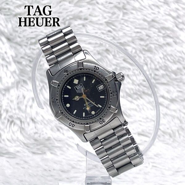 ジャンク TAG Heuer タグ ホイヤー 2000シリーズ プロフェッショナル デイト ブラック文字盤 ボーイズ ユニセックス クォーツ 腕時計