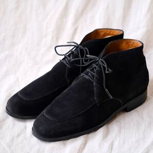 TOD'SトッズUチップモカシンショートブーツ黒40