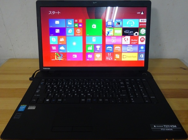 東芝ノートパソコン dynabook T57/43M/Core i5-4210U 1.7GHz/8GB/500GB/中古特価良品