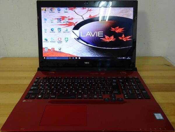 NEC ノートパソコン LAVIE Note Standard PC-NS350CAR/Core i3-6100U 2.3GHz/8GB/1000GB/BD/中古特価良品