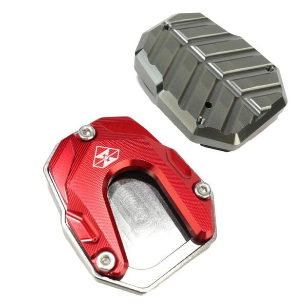 【送料無料】赤 ステップスタンド サイドスタンドプレート転倒・立ちごけ防止 CB125/CB250/CB400/CB500/CB650/CB1000R/NC700/NC750