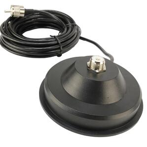 【送料無料】直径11センチ強力マグネットアンテナ基台付RG58同軸ケーブル5m MJ-MP 車載アンテナ基台 屋外仮設アンテナ基台 単品