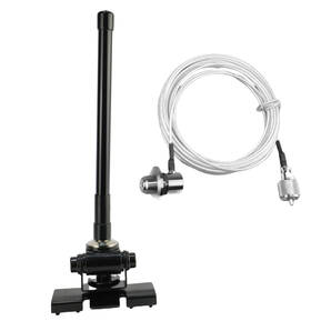 144/430MHz帯 約22㎝ デュアルバンドアンテナ(黒) ハッチバック/トランク基台(黒) SC316(1.5D-2V相当)MJL-MP接栓付 同軸ケーブル5m