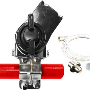 【送料無料】 2軸アンテナ角度調整可能 ルーフトップ キャリア アンテナ基台(シルバー)+SC316(1.5D-2V相当)同軸ケーブル5m MJL-MP