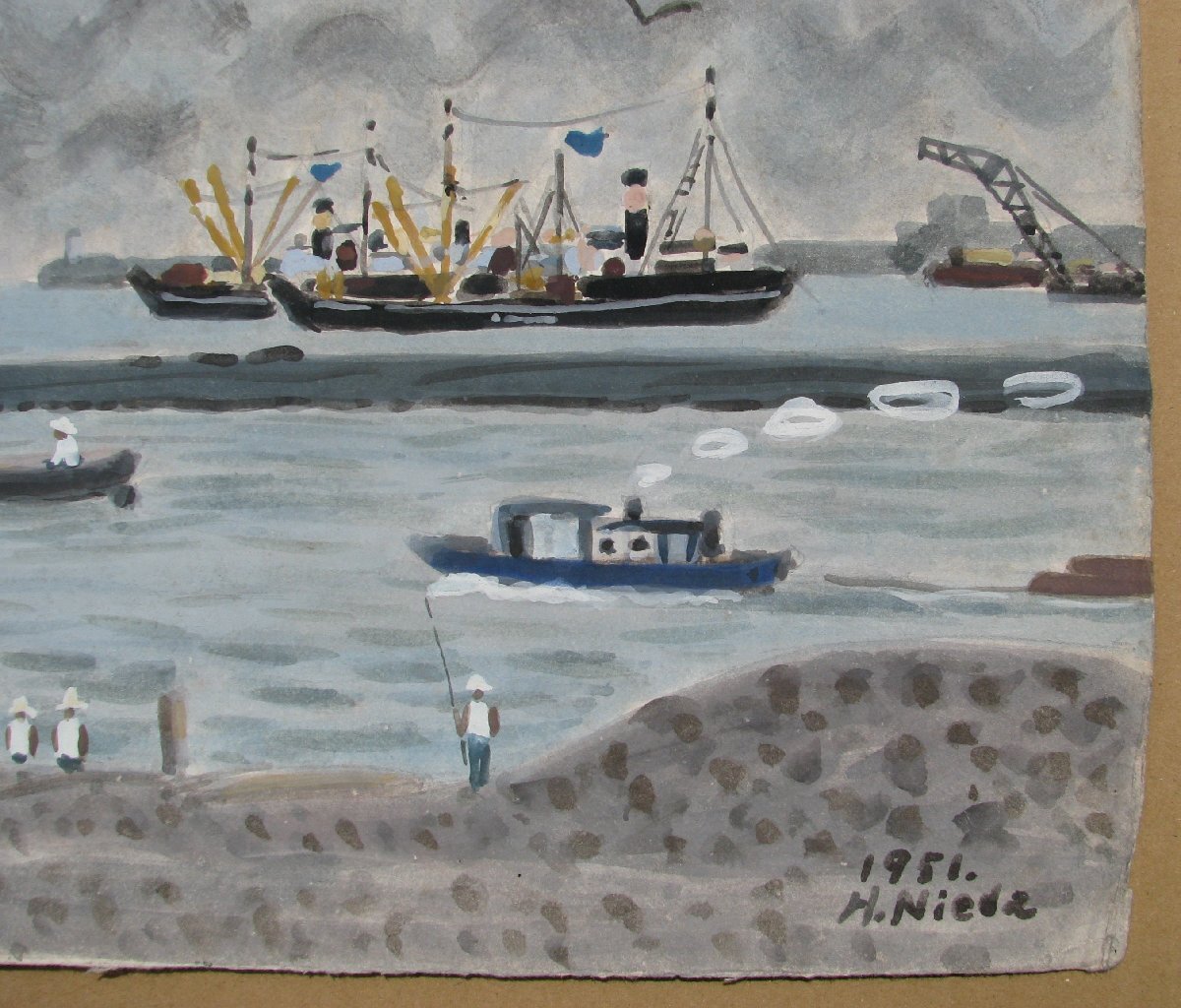 仁戸田秀吉「パンジー（C)」5号大,水彩,額付き,茨城県近代美術館収蔵 仁戸田秀吉「パンジー（C)」5号大,水彩,額付き,茨城県近代美術館収蔵