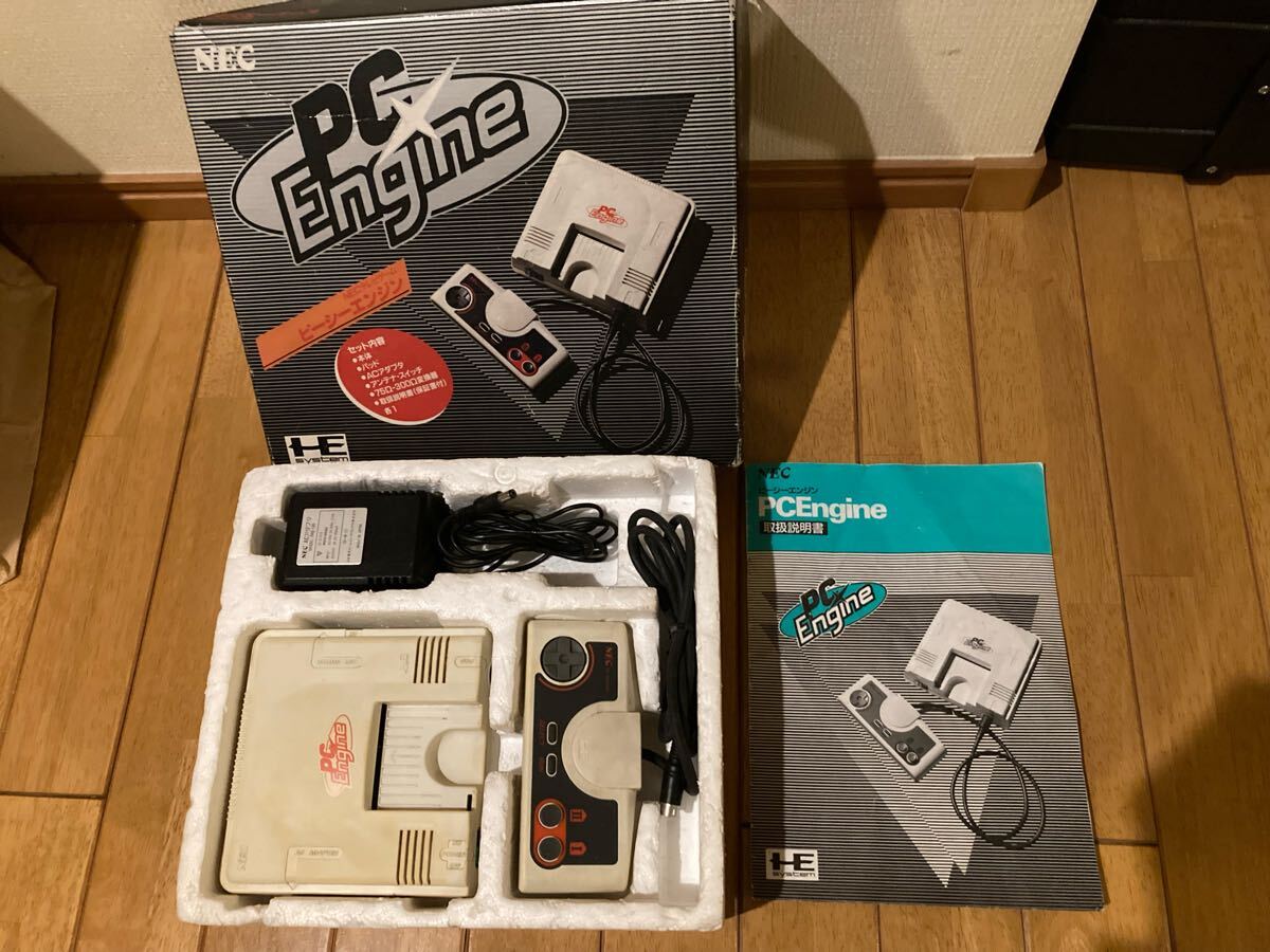 【ジャンク品 PCエンジン】本体・箱・ソフト4本付！ Yahoo!オークション -「pcエンジン 本体」(ゲーム) の落札相場