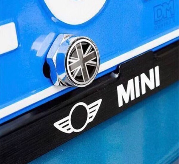 ナンバープレート ボルト カバー MINI グレーユニオン ドレスアップ パーツ