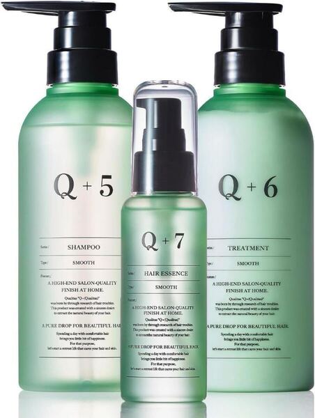 Q+ クオリタス 指通りケア シャンプー トリートメント ヘアオイル 3点セット