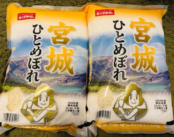 宮城 ひとめぼれ 2kg×2 ★2024年産 精米時期25/04下旬 白米 精米