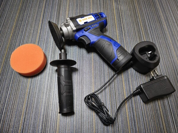 長輝ライトテック 充電式 電動ポリッシャー シングルアンション 小型 コードレス DS-01 車磨き 75mm