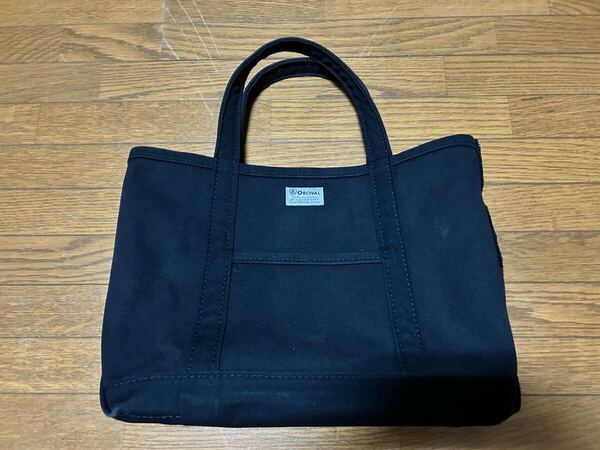 ♪ORCIVAL オーシバル 黒 ブラック トート キャンバス トートバッグ M