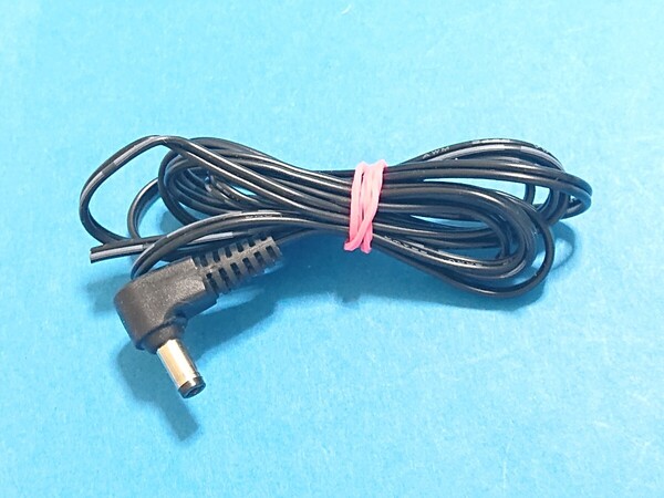送無 電源コード EIAJ3 DCケーブルのみ DIY はんだ 半田(外径4.7/4.75/4.8MM 内径1.7ミリ/1.7MM)L型プラグ 直角 ACアダプタ用 約125㎝ 管PI