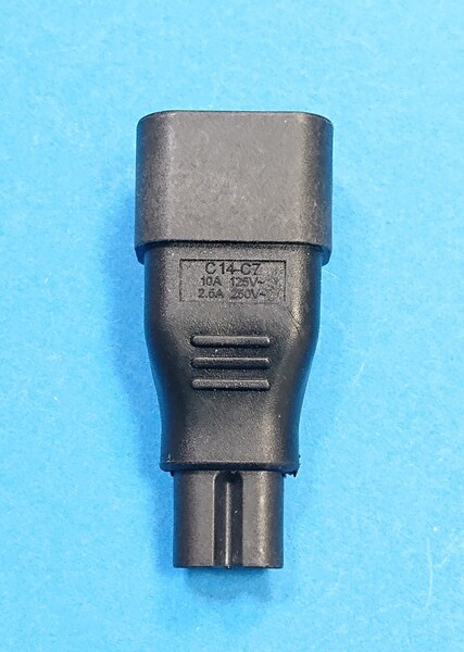 送料無料 即決 台形3ピン 3PIN メス⇔メガネケーブル 2ピン 2PIN オス 変換プラグ アダプタ用 ACアダプタ 電源ケーブル コネクタ変換 管P