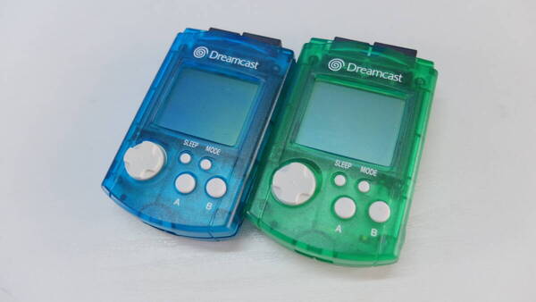 セガドリームキャスト ビジュアルメモリ HKT-7000 まとめて2個セット クリアブルー/クリアグリーン