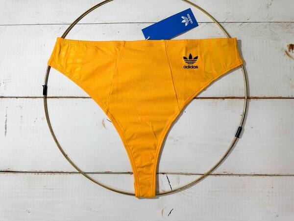 【即決】adidas アディダス レーシングショーツ(インナー用) 女性用 Tバック 下着 ブルマ HIGH WAIST Collegiate Gold 海外L