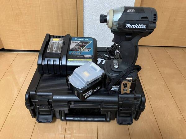 美品! 送料無料! マキタ TD137DRTXB ブラック 14.4V 純正5.0Ahバッテリー2個付き