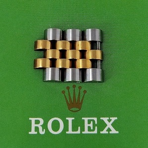 純正 ROLEX ロレックス 純正コマ 3個 コマ 16013 16233 K18YG/SS デイトジャスト メンズ コンビ ステンレス/イエローゴールド ③