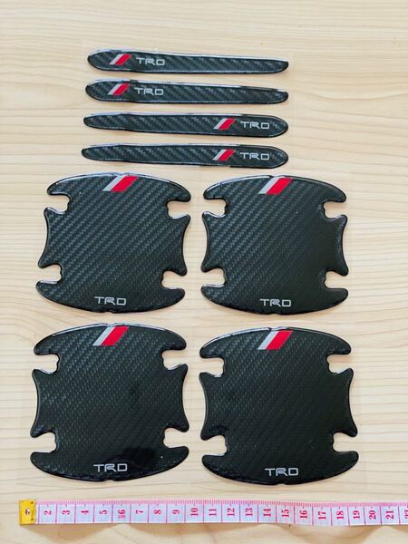 トヨタ TRD ドアハンドルプロテクター 保護フィルム 爪キズ防止 8枚セット