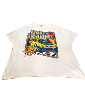 古着 GILDAN 半袖Tシャツ レーシングTシャツ バックプリント ビッグサイズ
