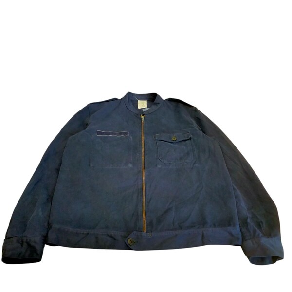 古着 フランス軍 陸軍士官学校 スタンドカラージャケット ブルゾン 90s
