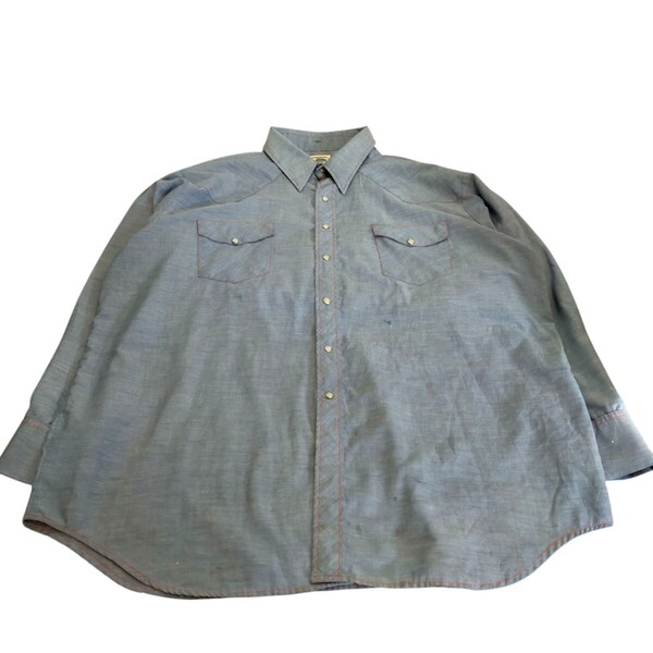 古着 big mac jcpenney 長袖シャツ シャンブレーシャツ ウエスタンシャツ ヴィンテージ 70s