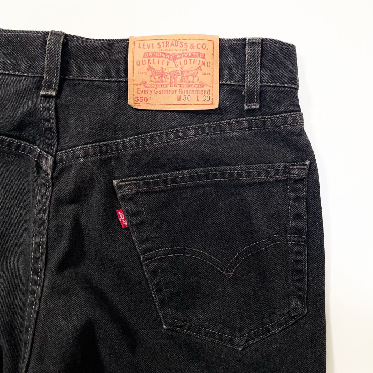 90s リーバイス USA製 505 後染め ブラック デニム 36×32 美品 90s Levi's 505 先染め ブラックデニムパンツ 36×32 USA製 1995