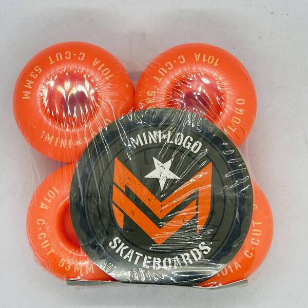 MINI-LOGO ミニロゴ 101A 53mm スケートボード スケボー ハードウィール オレンジ色