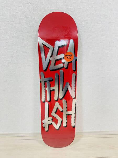 DEATHWISH デスウィッシュ スケートボードデッキ 8.0*31.5 赤銀