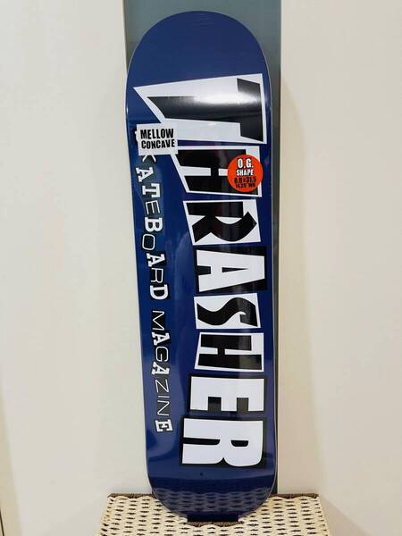BAKER ベーカー スケートボードデッキ スケボー 8.0*31.5 THRATHER スラッシャーコラボ 青色