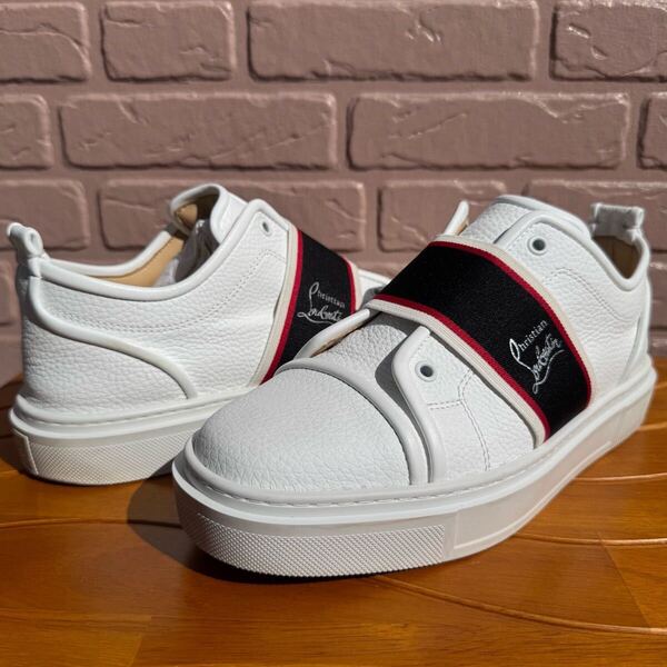 ◆クリスチャンルブタン◆ 完売 極美品 Christian Louboutin ADOLESCENZA FLAT スニーカー サイズ40.5 25.5cm 白 定価12.8万 イタリア製