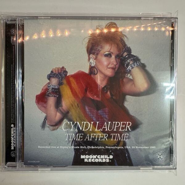 CYNDI LAUPER / TIME AFTER TIME (CD) moonchild records 切なすぎるバラード、、、Time After Timeこの日のプレイがベストテイク!