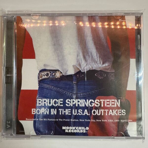 BRUCE SPRINGSTEEN / BORN IN THE USA OUTTAKES (2CD) moonchild records このジャケの着こなしを真似した男子!手を挙げて!やるよね?