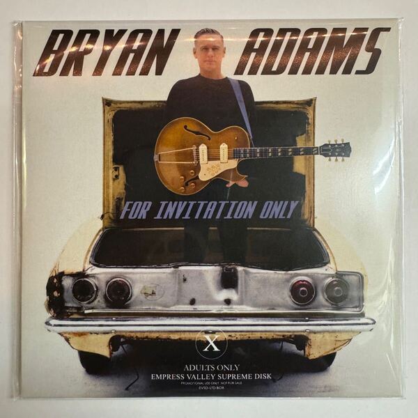 BRYAN ADAMS / FOR INVITATION ONLY (2CD) 最新ライヴをIEMサウンドボードで収録したファン必携アイテム!超嬉しいプレスCDでのお届け!