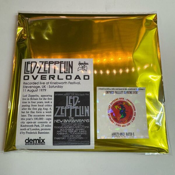 新着★LED ZEPPELIN / OVERLOAD demix「ネブワースの専制君主」(3CD) リアルサウンドボードを元にしたデミックスバージョンの登場!限定盤