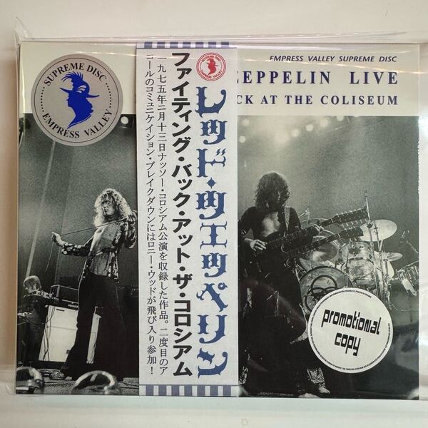 LED ZEPPELIN / FIGHTING BACK TO AT THE COLISEUM (3CD with Slip Case) pro use only! 解説付き Hard to Find デッドストック新品