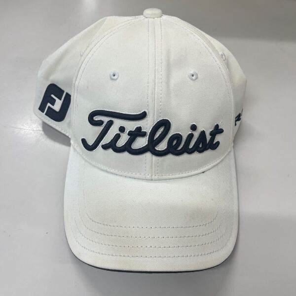 送料無料☆Titleist タイトリスト キャップ ゴルフキャップ 帽子 ホワイト フリーサイズ #70524miCAPA