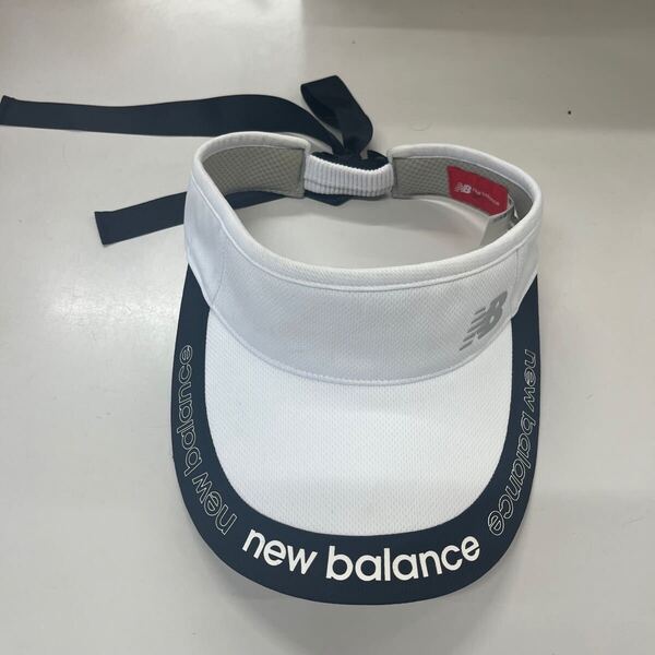 送料無料★new balance ニューバランス サンバイザー ゴルフウェア GOLF ゴルフ 白 ホワイト 帽子 フリーサイズ #70524miCAPA