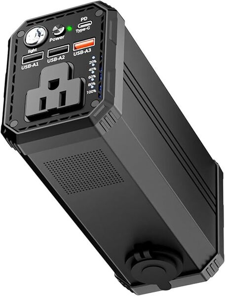 KINGBERIWI ポータブル電源 AC出力対応 モバイルバッテリー 40500mAh/146Wh 大容量 PD 65W 高輝度LEDライト付き AC/DC/USB出力 0518