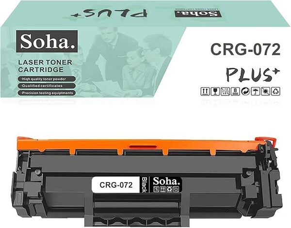 キャノン Canon用 CRG-072 ( 残量表示対応 ICチップ付け ) 標準容量 互換トナー BK ブラック1本 印刷可能枚数:1400枚ぐらい/本 0511