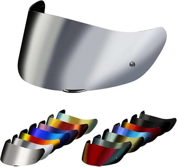 【kinkyamigo】適合:K1 K1S K3SV K5 K5S 翌日配送 社外品 AGV K1 互換性 ヘルメット シールド スモークシールド (シルバー) 0501